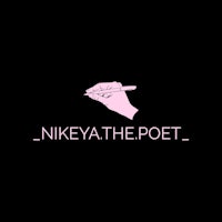 nikiya the poet logo on a black background